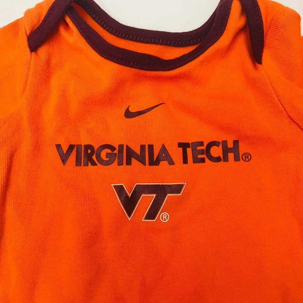 Virginia Tech Hokies long sleeve onesie and pants set 3/6 months Nike - Picture 3 of 7